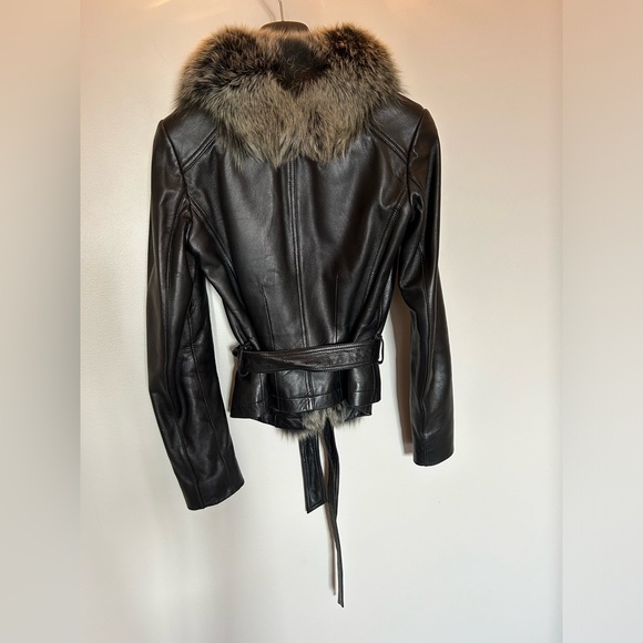 Danier real leather and real fox fur jacket 2xs thinsulate - Picture 4 of 8